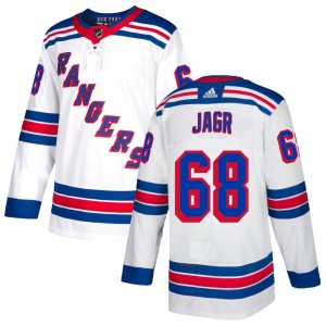 Men's New York Rangers Jaromir Jagr Adidas Authentic Jersey - White