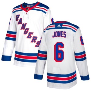 Men's New York Rangers Zac Jones Adidas Authentic Jersey - White