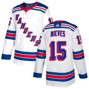 Men's New York Rangers Boo Nieves Adidas Authentic Jersey - White