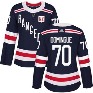 Women's New York Rangers Louis Domingue Adidas Authentic 2018 Winter Classic Home Jersey - Navy Blue