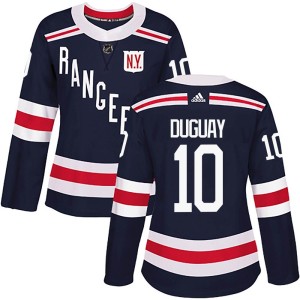 Women's New York Rangers Ron Duguay Adidas Authentic 2018 Winter Classic Home Jersey - Navy Blue