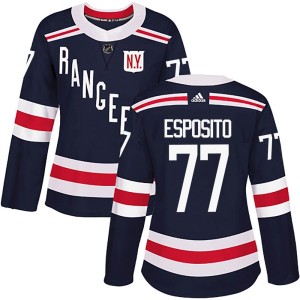 Women's New York Rangers Phil Esposito Adidas Authentic 2018 Winter Classic Home Jersey - Navy Blue