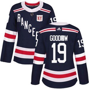 Women's New York Rangers Barclay Goodrow Adidas Authentic 2018 Winter Classic Home Jersey - Navy Blue