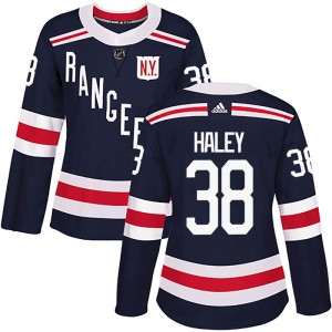 Women's New York Rangers Micheal Haley Adidas Authentic 2018 Winter Classic Home Jersey - Navy Blue