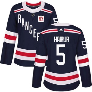 Women's New York Rangers Ben Harpur Adidas Authentic 2018 Winter Classic Home Jersey - Navy Blue