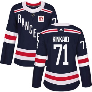 Women's New York Rangers Keith Kinkaid Adidas Authentic 2018 Winter Classic Home Jersey - Navy Blue