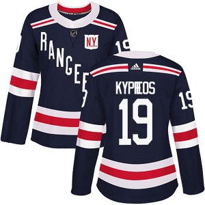 Women's New York Rangers Nick Kypreos Adidas Authentic 2018 Winter Classic Home Jersey - Navy Blue