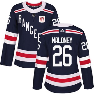Women's New York Rangers Dave Maloney Adidas Authentic 2018 Winter Classic Home Jersey - Navy Blue