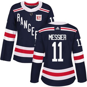 Women's New York Rangers Mark Messier Adidas Authentic 2018 Winter Classic Home Jersey - Navy Blue