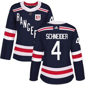Women's New York Rangers Braden Schneider Adidas Authentic 2018 Winter Classic Home Jersey - Navy Blue
