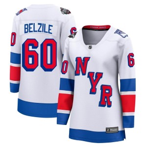 Women's New York Rangers Alex Belzile Fanatics Branded Breakaway 2024 Stadium Series Jersey - White