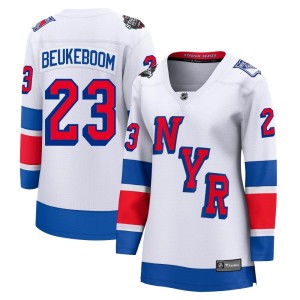 Women's New York Rangers Jeff Beukeboom Fanatics Branded Breakaway 2024 Stadium Series Jersey - White