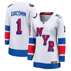 Women's New York Rangers Eddie Giacomin Fanatics Branded Breakaway 2024 Stadium Series Jersey - White