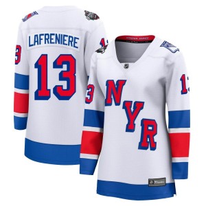 Women's New York Rangers Alexis Lafreniere Fanatics Branded Breakaway 2024 Stadium Series Jersey - White