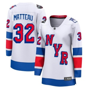 Women's New York Rangers Stephane Matteau Fanatics Branded Breakaway 2024 Stadium Series Jersey - White