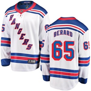 Youth New York Rangers Brett Berard Fanatics Branded Breakaway Away Jersey - White