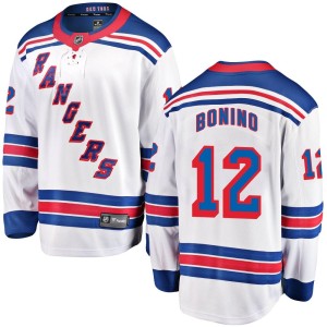Youth New York Rangers Nick Bonino Fanatics Branded Breakaway Away Jersey - White