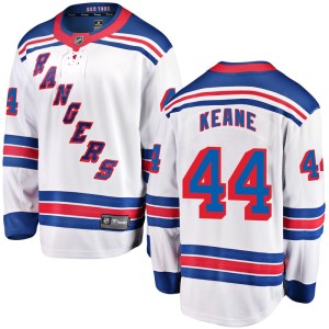 Youth New York Rangers Joey Keane Fanatics Branded Breakaway Away Jersey - White