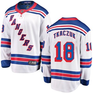 Youth New York Rangers Walt Tkaczuk Fanatics Branded Breakaway Away Jersey - White