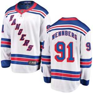 Youth New York Rangers Alex Wennberg Fanatics Branded Breakaway Away Jersey - White
