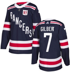 Youth New York Rangers Rod Gilbert Adidas Authentic 2018 Winter Classic Home Jersey - Navy Blue