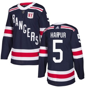 Youth New York Rangers Ben Harpur Adidas Authentic 2018 Winter Classic Home Jersey - Navy Blue