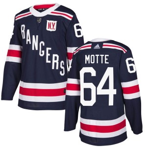 Youth New York Rangers Tyler Motte Adidas Authentic 2018 Winter Classic Home Jersey - Navy Blue