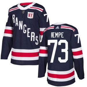 Youth New York Rangers Matt Rempe Adidas Authentic 2018 Winter Classic Home Jersey - Navy Blue