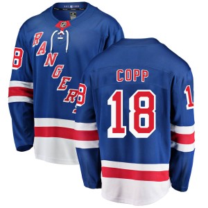 Youth New York Rangers Andrew Copp Fanatics Branded Breakaway Home Jersey - Blue