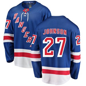 Youth New York Rangers Jack Johnson Fanatics Branded Breakaway Home Jersey - Blue