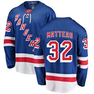 Youth New York Rangers Stephane Matteau Fanatics Branded Breakaway Home Jersey - Blue
