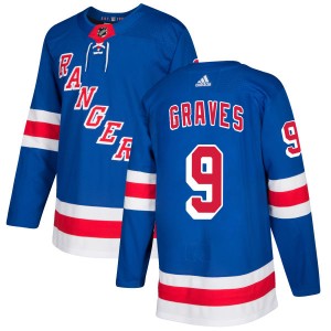 Men's New York Rangers Adam Graves Adidas Authentic Jersey - Royal