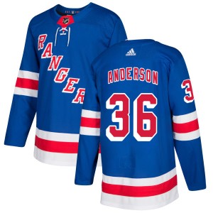 Men's New York Rangers Glenn Anderson Adidas Authentic Jersey - Royal