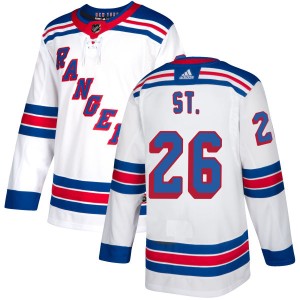 Men's New York Rangers Martin St. Louis Adidas Authentic Jersey - White