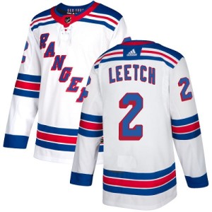 Youth New York Rangers Brian Leetch Adidas Authentic Away Jersey - White