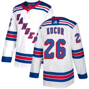 Women's New York Rangers Joe Kocur Adidas Authentic Away Jersey - White