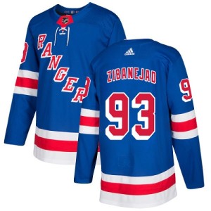 Youth New York Rangers Mika Zibanejad Adidas Authentic Home Jersey - Royal Blue