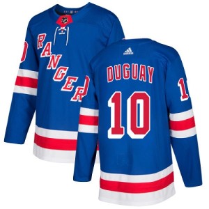 Youth New York Rangers Ron Duguay Adidas Authentic Home Jersey - Royal Blue