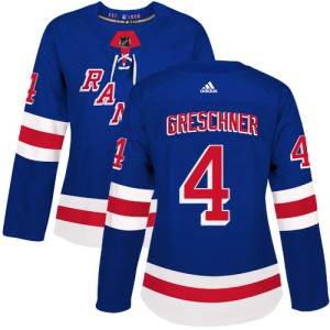 Women's New York Rangers Ron Greschner Adidas Authentic Home Jersey - Royal Blue