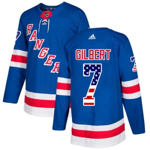 Men's New York Rangers Rod Gilbert Adidas Authentic USA Flag Fashion Jersey - Royal Blue