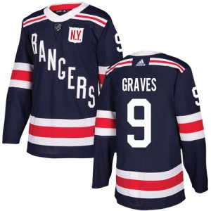 Men's New York Rangers Adam Graves Adidas Authentic 2018 Winter Classic Jersey - Navy Blue