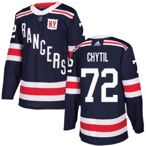 Youth New York Rangers Filip Chytil Adidas Authentic 2018 Winter Classic Jersey - Navy Blue