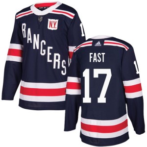 Youth New York Rangers Jesper Fast Adidas Authentic 2018 Winter Classic Jersey - Navy Blue