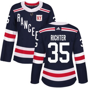 Women's New York Rangers Mike Richter Adidas Authentic 2018 Winter Classic Jersey - Navy Blue