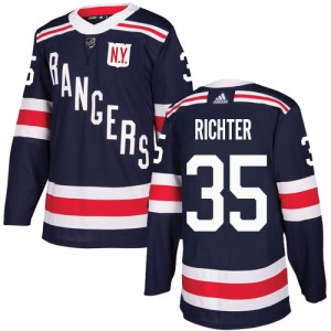 Youth New York Rangers Mike Richter Adidas Authentic 2018 Winter Classic Jersey - Navy Blue