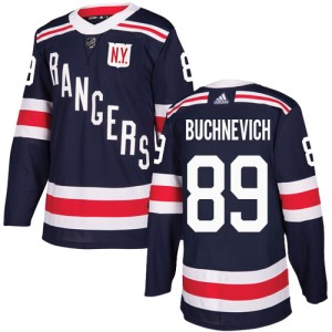Men's New York Rangers Pavel Buchnevich Adidas Authentic 2018 Winter Classic Jersey - Navy Blue